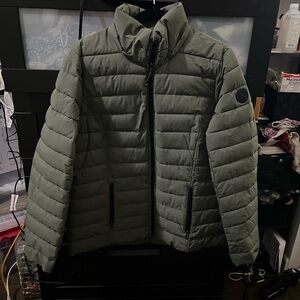 Nautica Womens Green Puffer Jacket